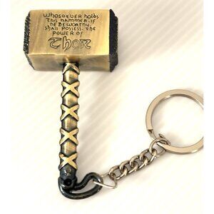 Thor Mjolnir Hammer Bottle Opener Keychain Marvel Superhero Tool Gift Metal Cool